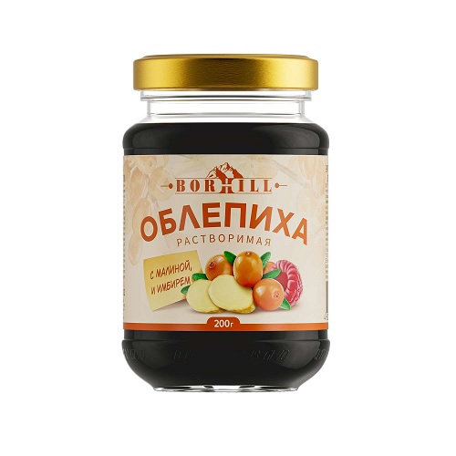 Borhill экстракт облепихи с малиной и имбирем, 200 мл